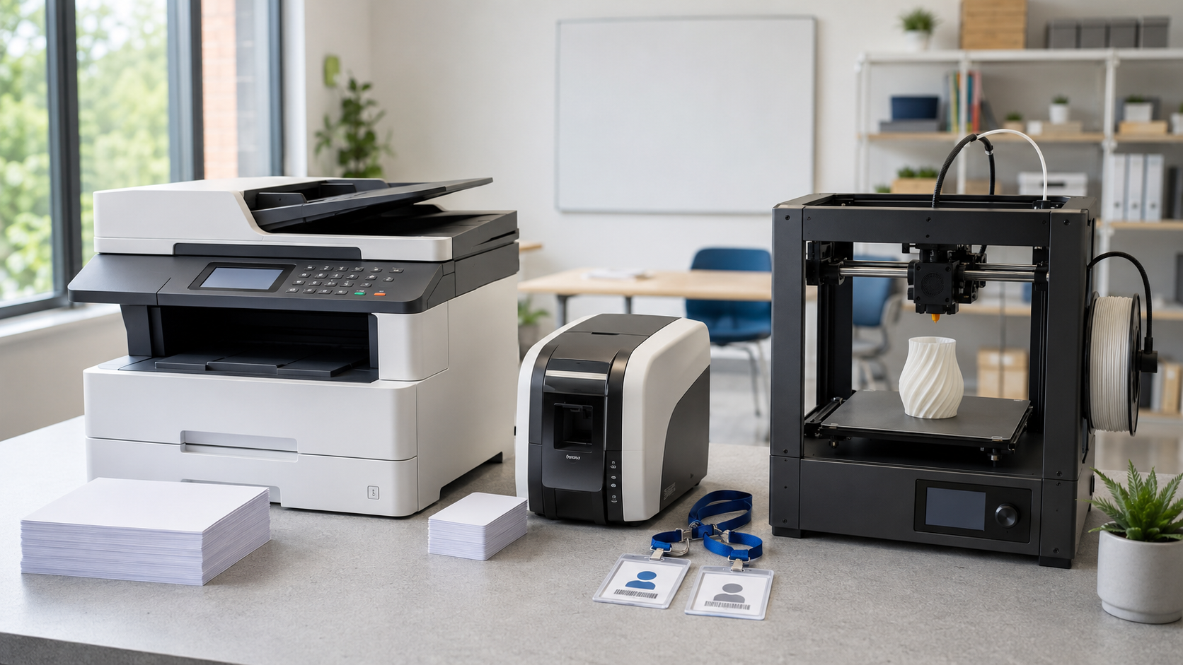 Office printer, ID printer, and 3D printer